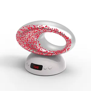 알람 시계 원격 및 터치 라이트 휴대용 꾸란 스피커와 꾸란 오디오 파일에 대한 미니 Led 스피커 큐브