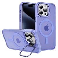 Coque de téléphone transparente pour un design professionnel avec béquille pour objectif, support antichoc en TPU+PC, protection intégrale avec gaufrage