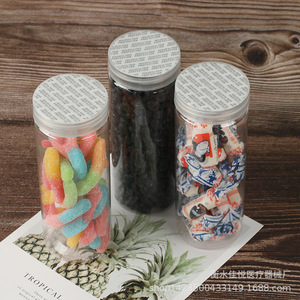 ภาชนะพลาสติกใสขนาด 55*150 มม. เกรดอาหาร สำหรับชาสมุนไพรและผลไม้อบแห้ง ฝาเกลียวพลาสติกใส - Product Image 2