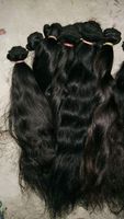 Vente en gros de mèches de cheveux humains vierges bruts indiens, cuticules alignées, qualité 9A 10A 12A, noir naturel