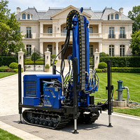 Machine de forage de puits d'eau 300m, engin hydraulique à alimentation automatique pour projet d'approvisionnement en eau potable rural, directement de l'usine