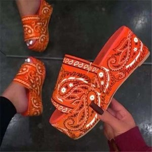 Hot-selling Fancy Printer Custom Flat Form Platform Ladies Slide Sandal Shoes <b>Padded</b> Wear-resistant Fashion Sandals and Slippers - Product Image 2