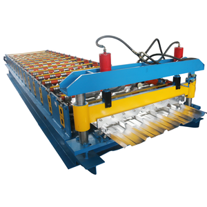Machines de formage et de roulage de tôles en fer et <span class=keywords><strong>zinc</strong></span> pour tuiles de toiture trapézoïdales, machines de fabrication de toitures - Product Image 3