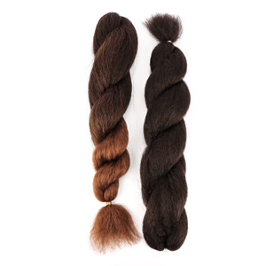 ORT Vixen Hair Platinum Fibre Hair Crochet Trenzas <span class=keywords><strong>Kinky</strong></span> Curly Bulk Yaki Blow Out Straight Afro Vixen Hair Yaki KinkyBulk 65 g/pcs - Product Image 6