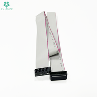 Kabel ekstensi Data Hard Drive, 20/30/40/50CM FC-20P IDC 6/10/12/14/16/20 Pin 1.27mm 2.54mm F/F kabel pita datar untuk Motherboard