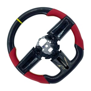 Volante Deportivo de Fibra de Carbono Personalizado CCExcellent con Cuero Rojo Liso para <span class=keywords><strong>Ford</strong></span> <span class=keywords><strong>Mustang</strong></span> <span class=keywords><strong>GT</strong></span> 2005/2006/<span class=keywords><strong>2007</strong></span>/2008/2009 - Product Image 3