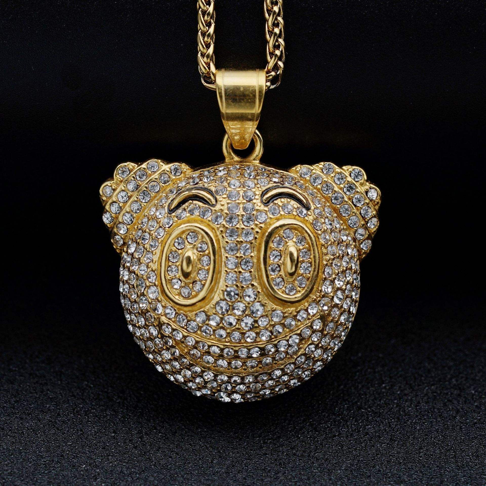 Gold Single Pendant Without Chain