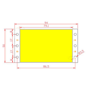 90x45mm High Brightness 12V 20W Cob <b>LED</b> Chip High Power <b>Work</b> Lamp Multi <b>Light</b> Colors - Product Image 3