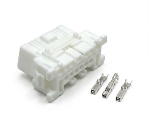 16 Pin Female Automotive OBD Diagnostic Socket White Harness <b>Terminal</b> Auto Connector TE 179631-1 - Product Image 2