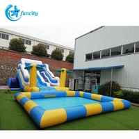 Vente chaude Gonflable Glissière D'eau Adulte Glissière D'eau Gonflable Piscine avec Toboggans