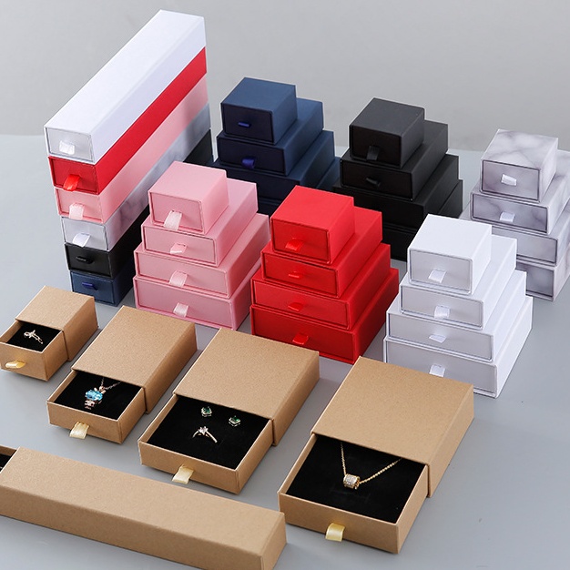 A1 Custom Logo Jewelry Necklace Gift Box Supplier Jewelry Drawer Box Recyclable Jewelry Set Box Personalized Paper Packaging
