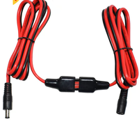 Câble d'alimentation DC 2,0 mm² mâle-femelle avec adaptateur DC 8 mm et connecteur GZ Power Pole 30A/45A pour générateur portable