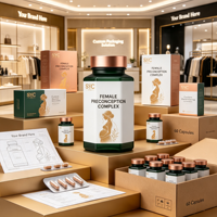 Complément de soutien à la fertilité OEM : Vitamines à base de plantes, méthylfolate, myo-inositol, antioxydant pour la fonction ovarienne et la qualité des ovules – Capsules OvaBoost