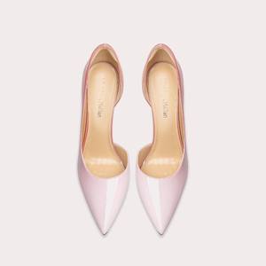 <span class=keywords><strong>Zapatos</strong></span> de tacón alto puntiagudos boca baja <span class=keywords><strong>charol</strong></span> clásico ajustado de tacón alto para mujer de talla grande <span class=keywords><strong>zapatos</strong></span> individuales Rosa degradado - Product Image 3