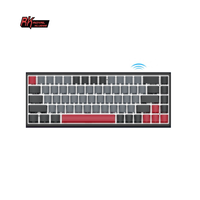 Keyboard Mekanik Gaming Full Bloody Aula Mini Wireless Keycaps Royal Kludge RK837 RK G68 3 Mode RGB 60% Switch PCB Gamer