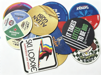 Sous-verres en papier personnalisés avec logo pour les cafés, tapis absorbants pour boissons avec impression haute définition