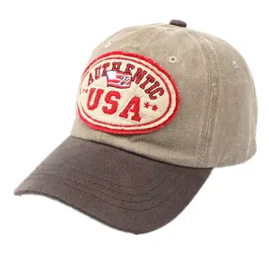 Original 6 แผง 2 สี Retro หมวกกอล์ฟ Patchwork Snapback หมวกฟุตบอลกีฬาเบสบอลหมวกปักโลโก้