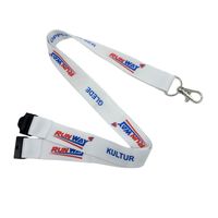 Lanière personnalisée en polyester pour transfert thermique par sublimation avec crochet pour porte-badge, porte-clés