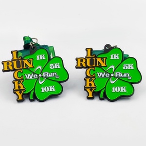 เหรียญรางวัลโลหะสำหรับผู้เข้าเส้นชัยในงานแข่งขันวิ่งมาราธอน ครอสคันทรี บนภูเขา 5 กิโลเมตร 10 กิโลเมตร ดีไซน์โบราณและทันสมัย ขายส่งจากผู้ผลิต - Product Image 4