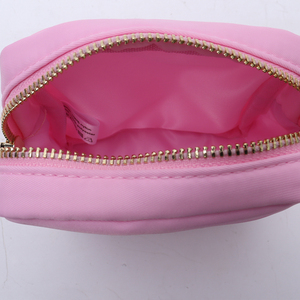 特注ギリシャシェニールパッチ化粧品旅行オーガナイザーソロリティレターバッグ防水ジッパーポーチトイレタリーバッグ化粧バッグ - Product Image 4