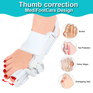 Nuevo Corrector de juanete Hallux Valgus para mujeres y hombres, enderezador de dedos de juanete ortopédico, férula ajustable para juanete HA02112 - Product Image 4