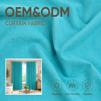 Tissu de rideau en polyester ColosTex OEM ODM occultant, isolant et anti-plis pour la maison et l'hôtellerie, vendu au mètre.