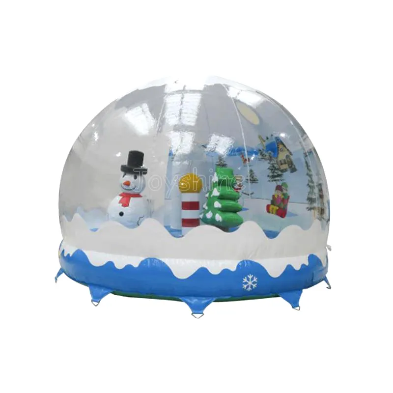 2020 decoración de Navidad proveedores inflable tamaño humano evento globo de nieve de cabina de la foto de la tienda para la decoración al aire libre