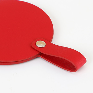 Biểu Tượng Tùy Chỉnh Túi Nhỏ Nhỏ Gọn Thép Không Gỉ Gương Xách Tay Mini Du Lịch Gương Với PU Da Bìa Cho Phụ Nữ Cô Gái - Product Image 2