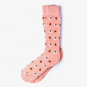 Vente en gros de chaussettes habillées en jacquard de haute qualité personnalisées