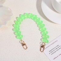 Bunte Herzförmige Perlen-Handyanhänger-Kette für Mädchen - Taschenanhänger Kettenanhänger