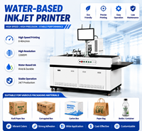 Imprimante jet d'encre UV professionnelle à base d'eau CMYK haute vitesse, résolution 1200 dpi pour cartons en papier kraft, sacs en papier, plastique