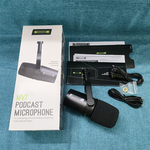 Microphone dynamique pour podcast MV7, XLR USB, réduction du bruit, câble de 3 m, support, instruments de musique, clavier, accordéon - Product Image 1