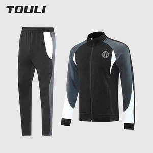 <span class=keywords><strong>Tuta</strong></span> Sportiva 25-26, Abbigliamento Sportivo di Alta Qualità, Felpa con Zip per Fitness all'Aperto, Completo da Allenamento per <span class=keywords><strong>Uomo</strong></span> - Product Image 1