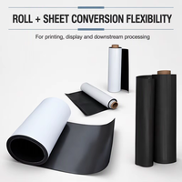 Rouleau d'aimant en ferrite flexible imprimable de 0,85 mm et feuilles A3 A4, aimant souple industriel avec PVC