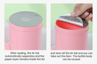 Pot en plastique vide pour cheveux, cylindre PP personnalisé de 250 ml, 500 ml, 1000 ml, avec couvercle