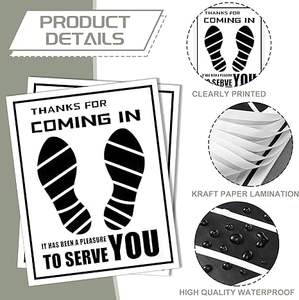 <span class=keywords><strong>Frienda</strong></span> 500 Piezas de Tapetes de Papel Impermeables para Auto, Cubiertas Desechables de Plástico para Pies (Blancas, 20*15 Pulgadas) - Product Image 3