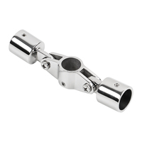 Accessoire de quincaillerie pour bâche de bateau : Capuchon coulissant supérieur en acier inoxydable 316 pour bimini de yacht
