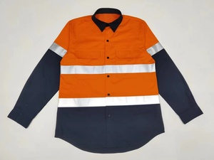 Camicia di Sicurezza Arancione Alta Visibilità per Edilizia, Magliette Riflettenti, Uniforme per Sicurezza Stradale, <span class=keywords><strong>Abbigliamento</strong></span> <span class=keywords><strong>da</strong></span> <span class=keywords><strong>Lavoro</strong></span> con Ventilazione su Braccia <span class=keywords><strong>e</strong></span> Schiena - Product Image 4