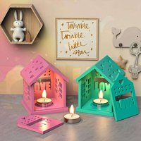 DIY Weihnachts-Schneeflocken-Kerzenhaus Silikonform für Harz Weihnachtsbaum Kleine Nachtlampe Harz-Kerzen-Silikonform