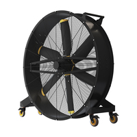 Ventilateur industriel mobile sur pied à grand volume d'air 80000 m³/h, étanche IP55, moteur EC, grand modèle pour atelier et entrepôt