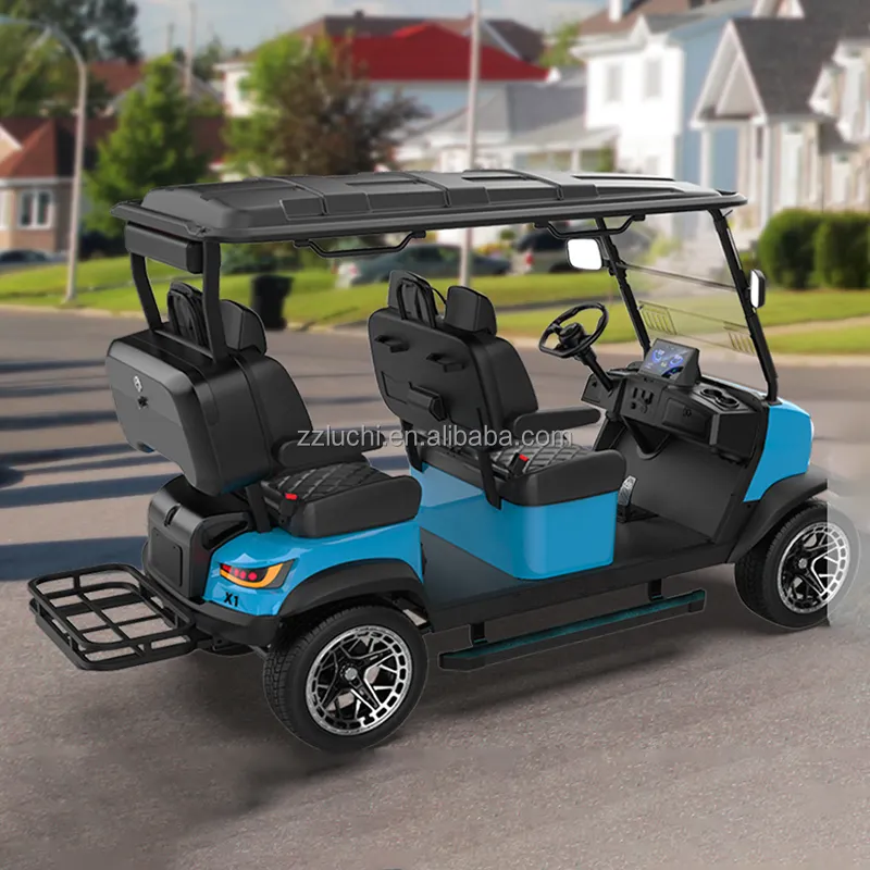 lithium Battery Powered Lifepo4 4 Seater Golf Carts or Gasoline Mini Buggy for Adult