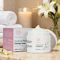 Crème de Soin Corporel Réparatrice pour Peau Rugueuse et Bosselée, Traitement de la Kératose Pilaire et des Jambes de Fraise, Lissage et Rénovation Cutanée