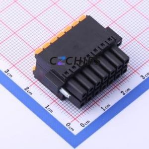 KF2EDGKSM-3.5-2*7P Plug-in Terminal Block P=3.5mm Connector Male Plug Screw Fixing 2x7P 3.5mm - Product Image 2