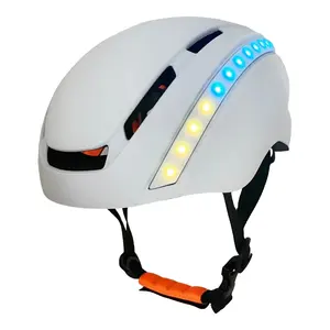 Wholesale kid riding helmet lightweight and breathable bike helmet scooter children cycling helmet with flashing light