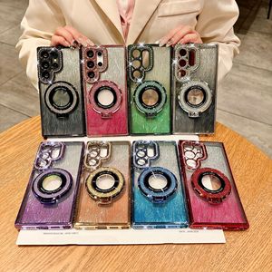 Nuova Custodia di Lusso con Motivo a Onde Glitterate Sfumate per <span class=keywords><strong>Samsung</strong></span> S25 Ultra S24 Plus S23 <span class=keywords><strong>22</strong></span>, <span class=keywords><strong>Cover</strong></span> in TPU con Anello Magnetico Diamantato - Product Image 6