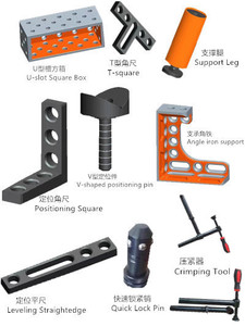 Plataforma de Soldadura 3D de Hierro Fundido, Mesa de Fijación Tridimensional <span class=keywords><strong>para</strong></span> Soldadura - Product Image 4