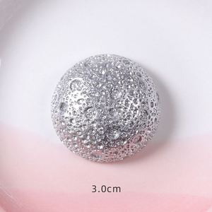 Ciondoli in Resina a Forma di Pianeti Terra <span class=keywords><strong>e</strong></span> <span class=keywords><strong>Luna</strong></span> per Decorazioni Fai-da-Te di Cover per Telefoni <span class=keywords><strong>e</strong></span> Fermagli per Capelli - Product Image 4