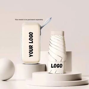 Cjx Nouveau Design Parapluie Pliant Mini Cinq Volets de Marque, Protection UV, pour Soleil et Pluie, Cadeaux d'Affaires, Boîte Rigide - Product Image 5