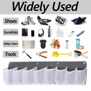 8 Extra Large Pocket RV <b>Shoe</b> Storage Hanging Bedside Caddy Wall Mounted Entryway <b>Shoes</b> Rack - Product Image 3