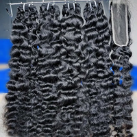 Extensiones de Cabello Humano Virgen Remy Rizado Birmano Ombre DD SDD, Paquete de Cabello Humano de Vietnam